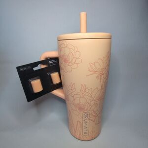 30oz BRÜMATE ERA — CACTUS FLOWER — NWOT + NEW STRAW COVERS